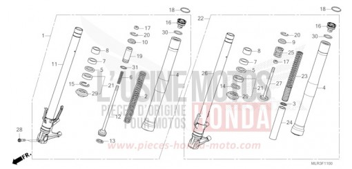FRONT FORK CBR500RAR de 2024